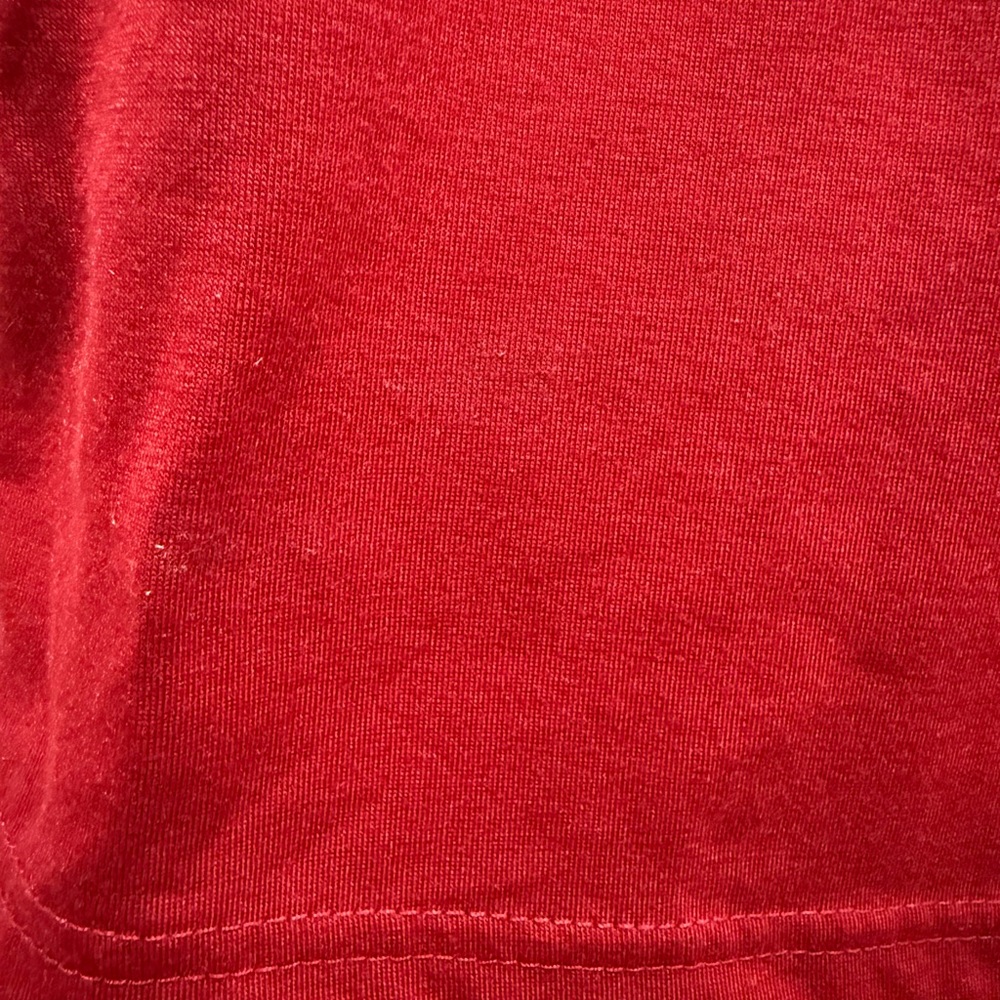 Women's Red Ruffle Sleeve Top - Picture 2 of 4